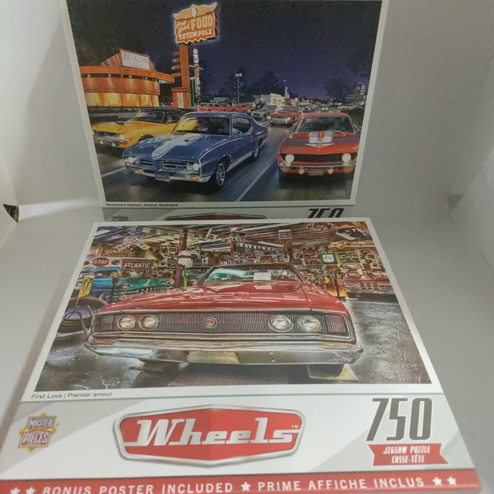 Masterpiece Wheels Puzzles Lot Brand New Sealed.